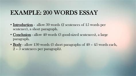 how long is a 200 word essay